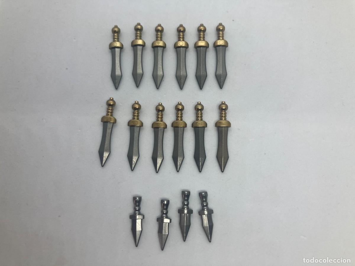 Figuras de acci&oacute;n: Minifiguras espadas gladius romanas - Foto 2