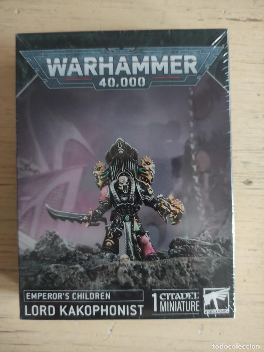 Figuras de acci&oacute;n: Warhammer 40,000 , Lord Kakophonist (Emperor&rsquo;s Children) , Nuevo y precintado