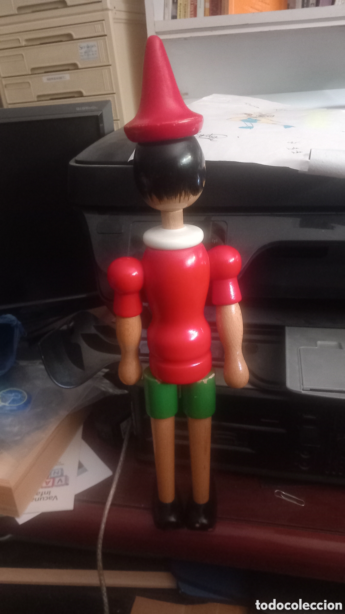 Figuras de acci&oacute;n: Mu&ntilde;eco Pinocho de madera - Foto 2