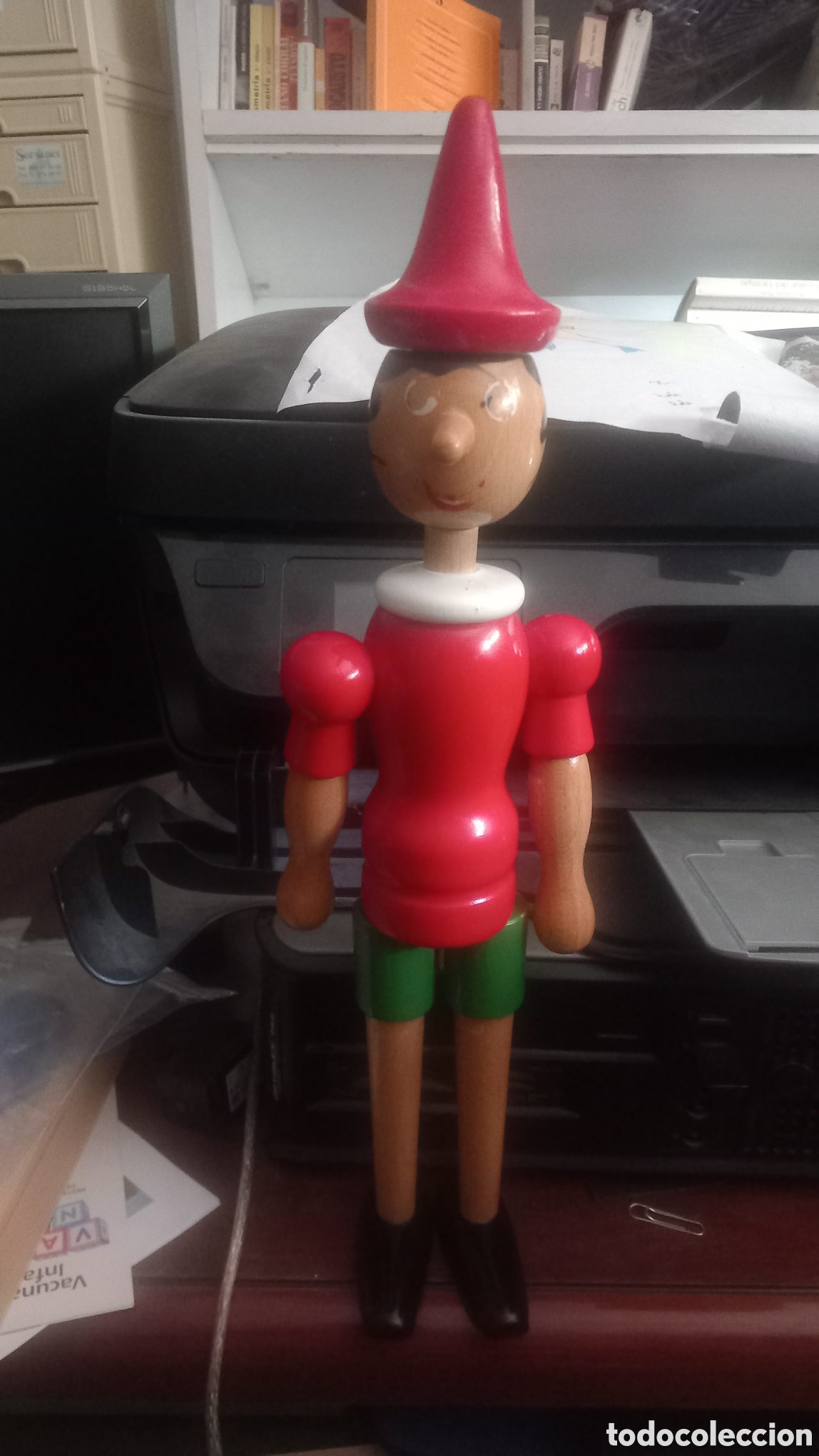 Figuras de acci&oacute;n: Mu&ntilde;eco Pinocho de madera