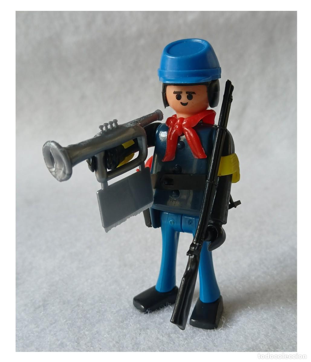 Figuras de acci&oacute;n: Play big (Playbig), Play Kit o Cefa Boys. Sargento 7&ordm; Caballer&iacute;a Nordista. Corneta