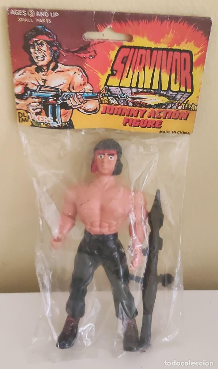 Figuras de acci&oacute;n: SURVIVOR JOHNNY ACTION FIGURA ORIGINAL A&Ntilde;OS 80 BOOTLEG SIN ABRIR