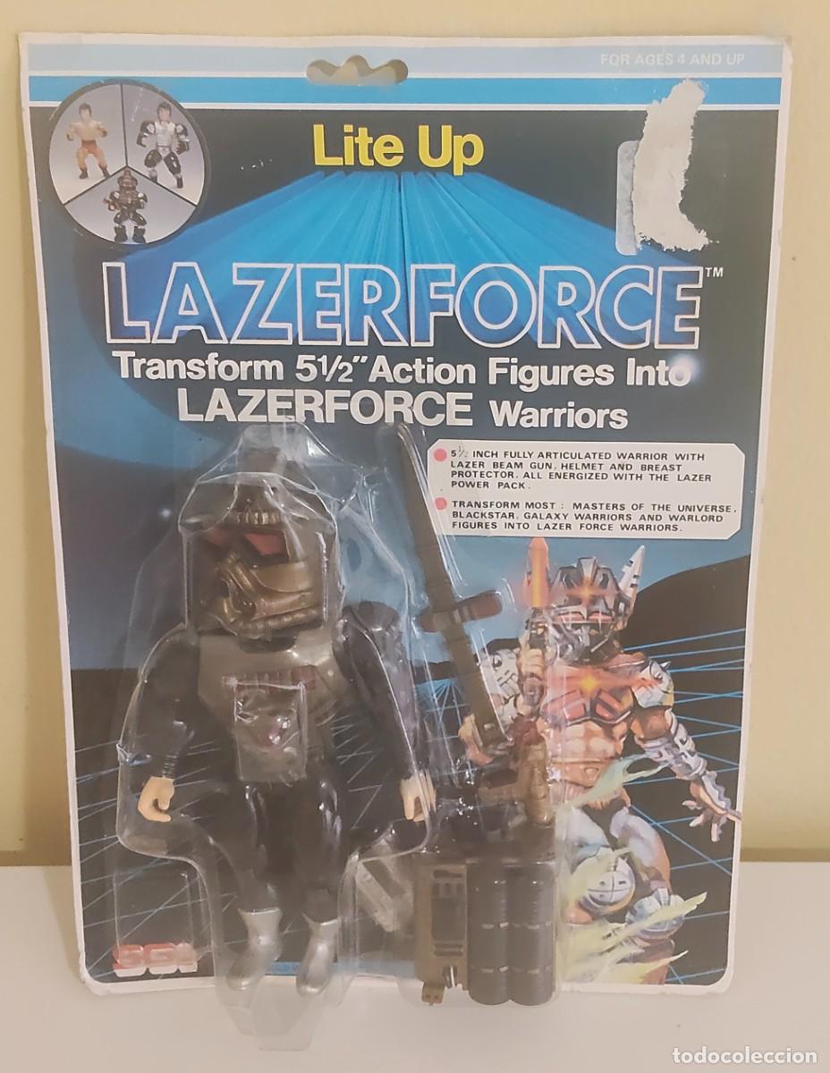 Figuras de acci&oacute;n: LAZERFORCE WARRIORS SUNGOLD BLISTER ORIGINAL 1985
