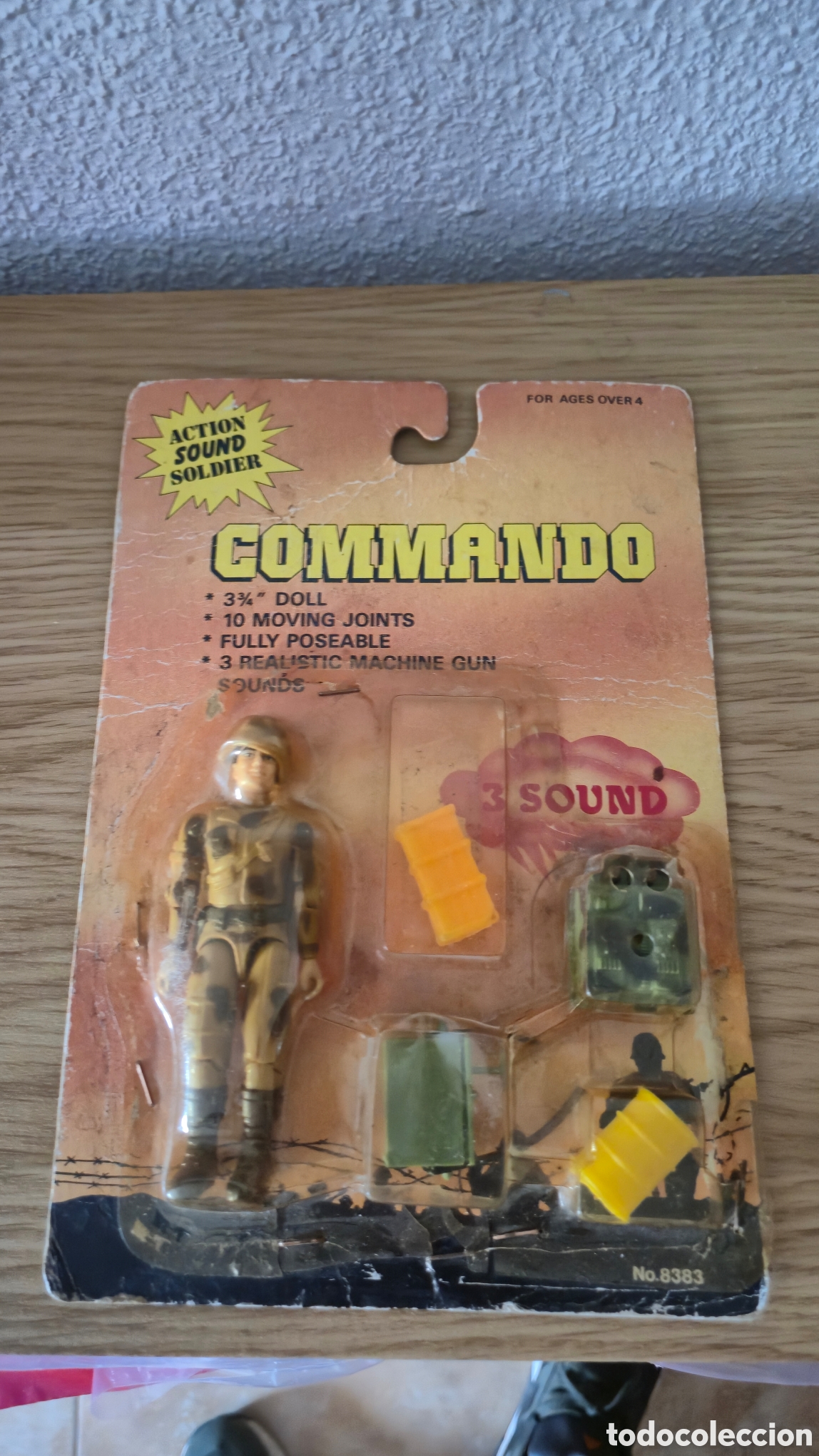 Figuras de acci&oacute;n: Figura en blister Bootleg tipo Gijoe Commando. A&ntilde;os 80-90 Infantes de marina