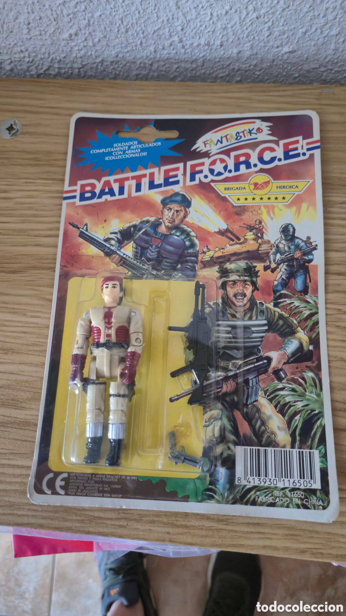 Figuras de acci&oacute;n: Figura en blister Bootleg tipo Gijoe Battle Force A&ntilde;os 80-90 &Eacute;poca Mastets, wwf, Mosqueperros