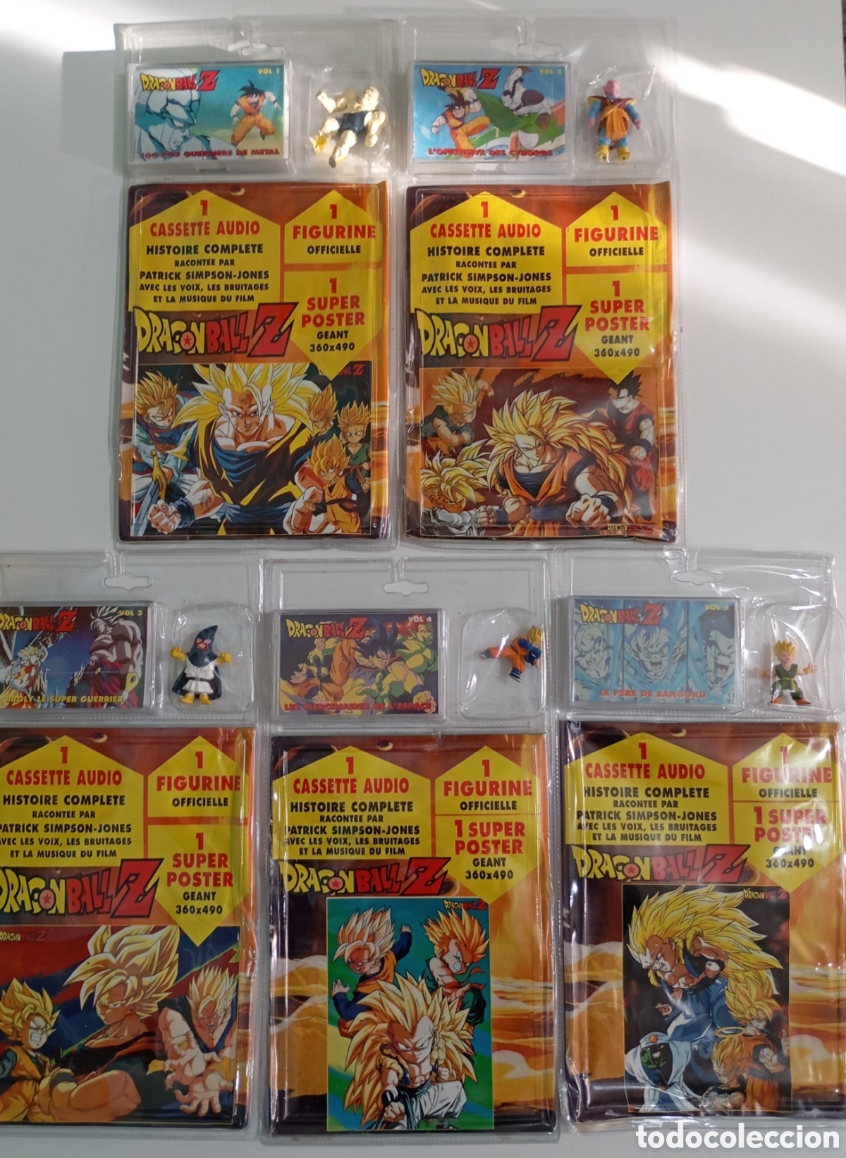 Figuras de acci&oacute;n: 5 Blister DragonBall Z. Edici&oacute;n francesa 1995. Licencia oficial AB Bird Studio Toei Animation # Goku