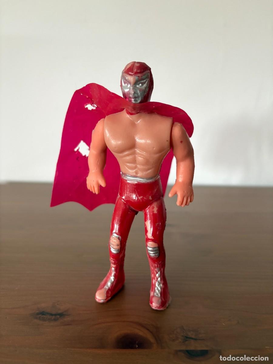 Figuras de acci&oacute;n: ANTIGUA FIGURA LUCHADOR LUCHA LIBRE MEXICANA VER FOTOS VER ESTADO MEDIDA 14 CMS. VER FOTOS