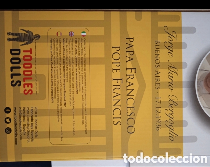 Figuras de acci&oacute;n: Mu&ntilde;eco oficial Papa Francisco - Foto 4