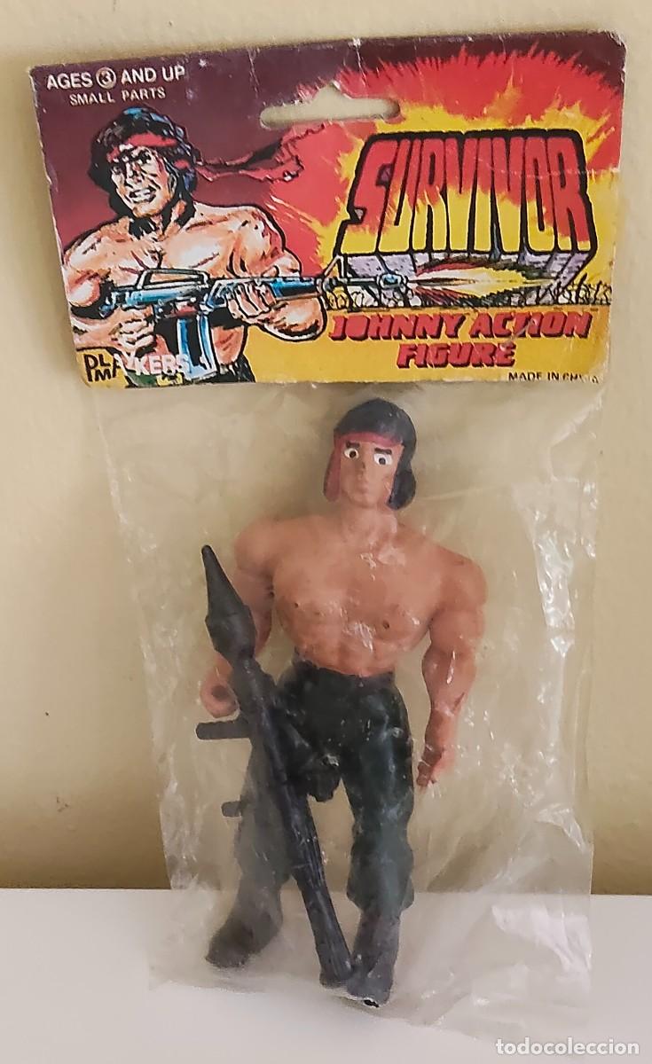 Figuras de acci&oacute;n: SURVIVOR JOHNNY ACTION FIGURA ORIGINAL A&Ntilde;OS 80 BOOTLEG SIN ABRIR