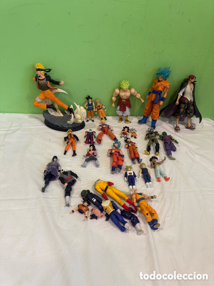 Figuras de acci&oacute;n: Gran lote figuras anime Dragon Ball Naruto One Piece grandes y articuladas