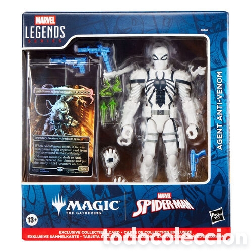 Figuras de acci&oacute;n: Figura Agent Anti-Venom Magic The Gathering Spider-Man Marvel 15cm