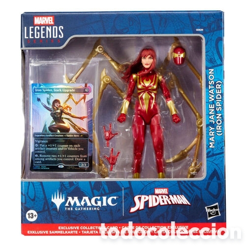 Figuras de acci&oacute;n: Figura Mary Jane Watson Iron Spider Magic The Gathering Spider-Man Marvel 15cm