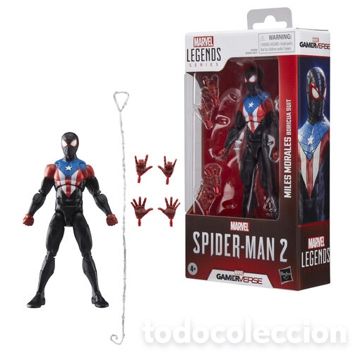 Figuras de acci&oacute;n: Figura Miles Morales Boricua Suit Spider-Man 2 Marvel Legends 15cm
