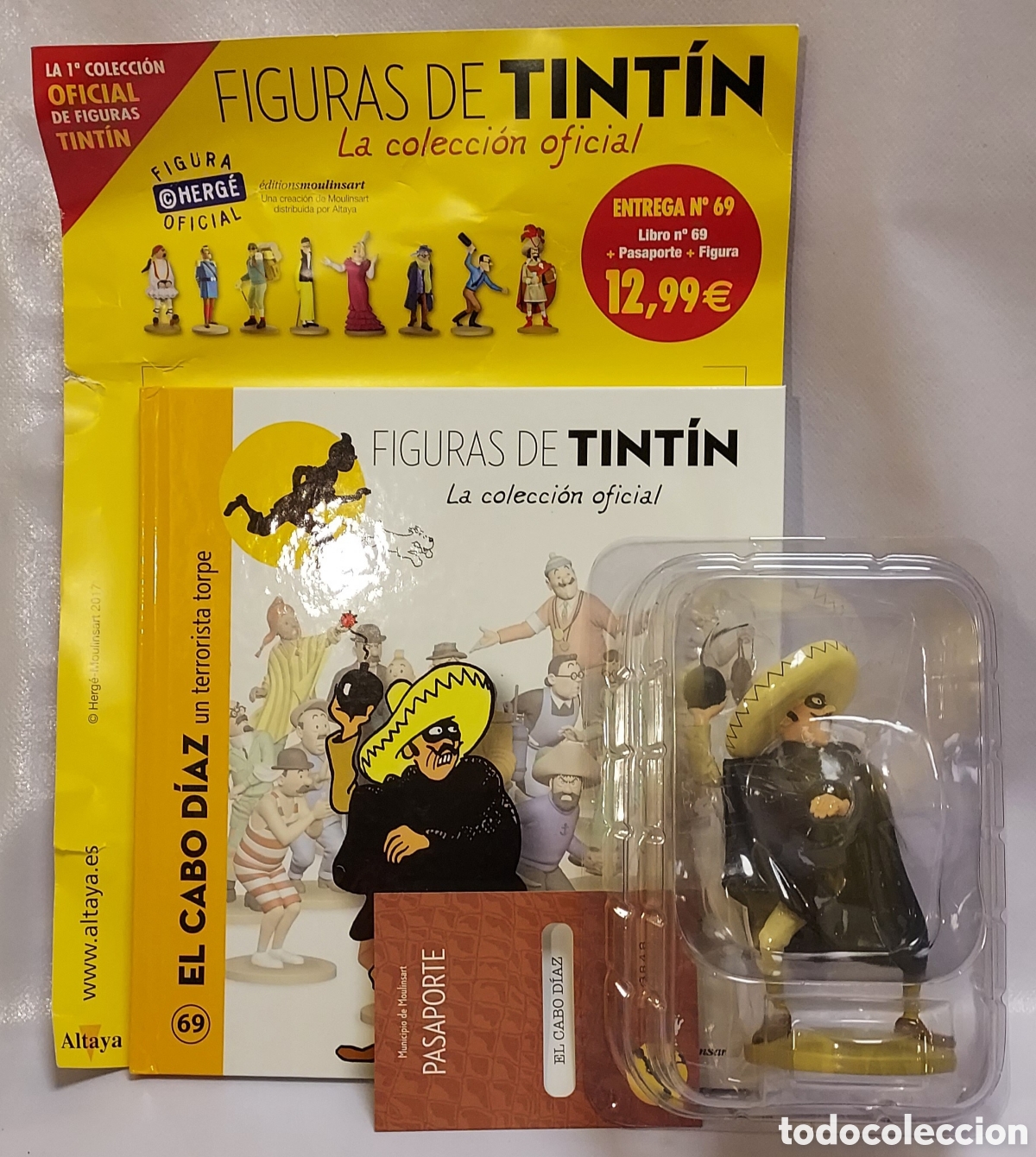Figuras de acci&oacute;n: El Cabo D&iacute;az El Terrorista Torpe Altaya N&deg;69 Tint&iacute;n