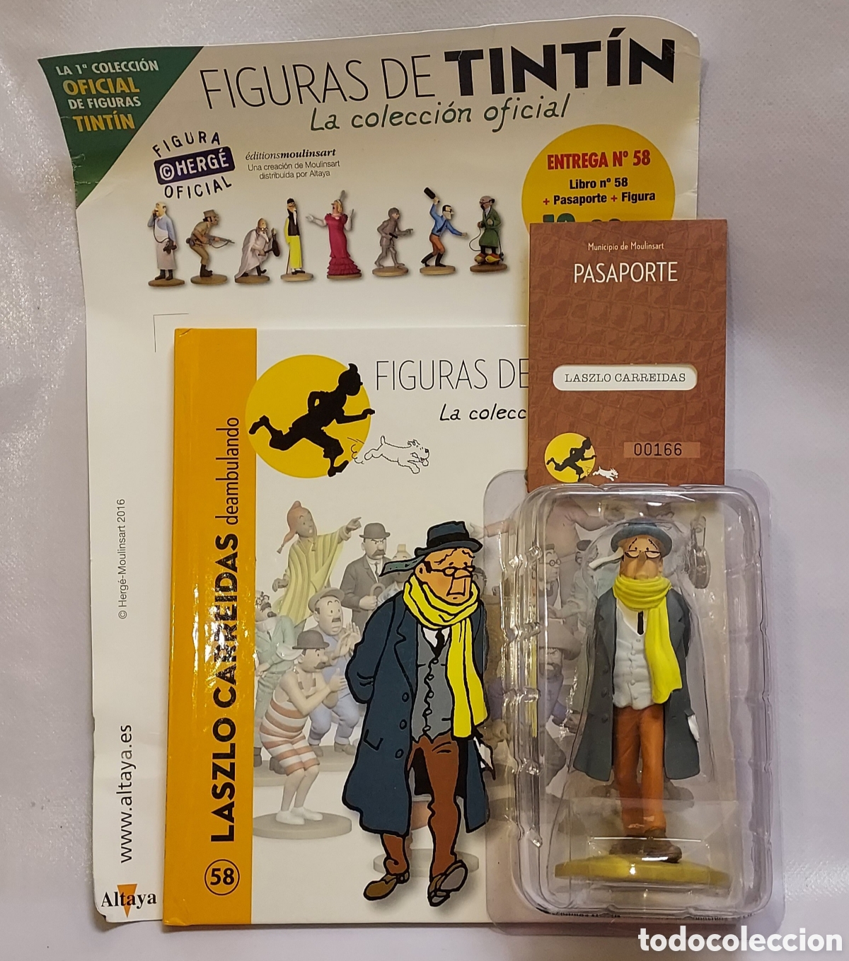Figuras de acci&oacute;n: Laszlo Carreidas Deambulando Altaya N&deg;58 Tint&iacute;n