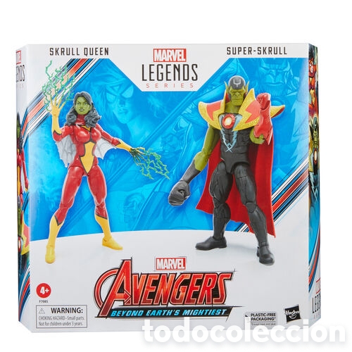 Figuras de acci&oacute;n: Figuras Skrull Queen & Super Skrull Beyond Earth Mightiest Los Vengadores Avengers Marvel 15cm