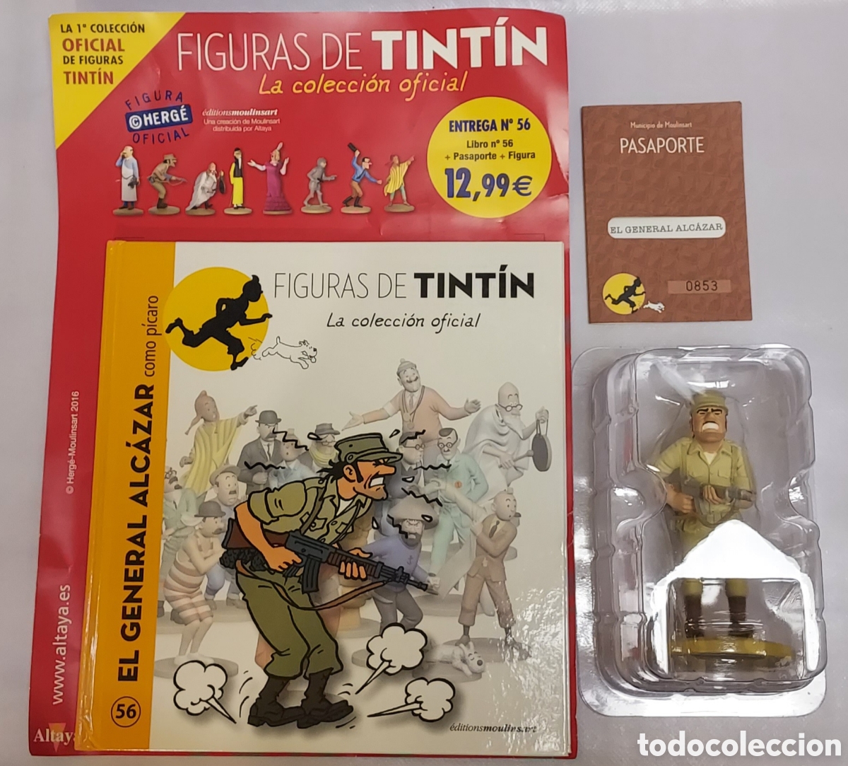 Figuras de acci&oacute;n: El General Alc&aacute;zar Como Picaro Altaya N&deg;56 Tint&iacute;n