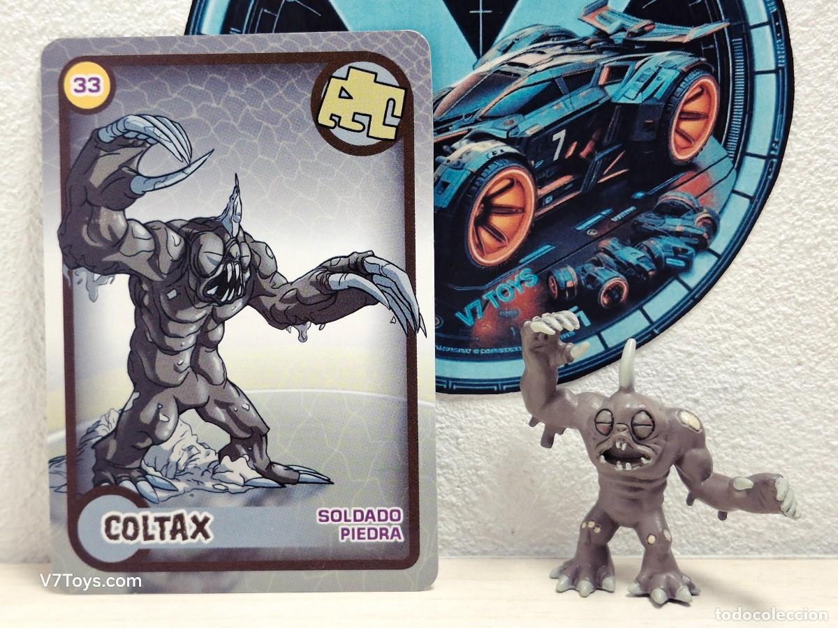 Figuras de acci&oacute;n: Carta + Figura Coltax Soldado Piedra 4,5cm Actimel Danone Panini