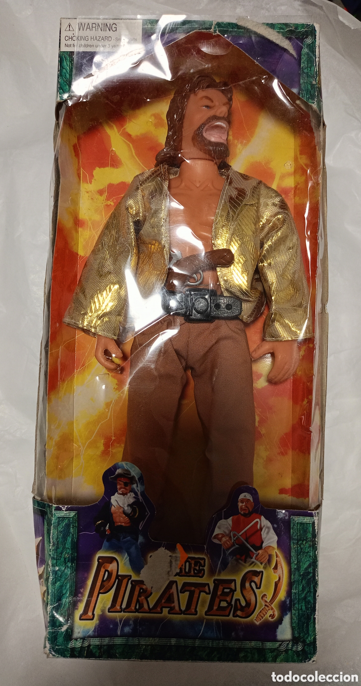Figurines d'action: antiguo Mu&ntilde;eco figura articulada pirata 30 cm