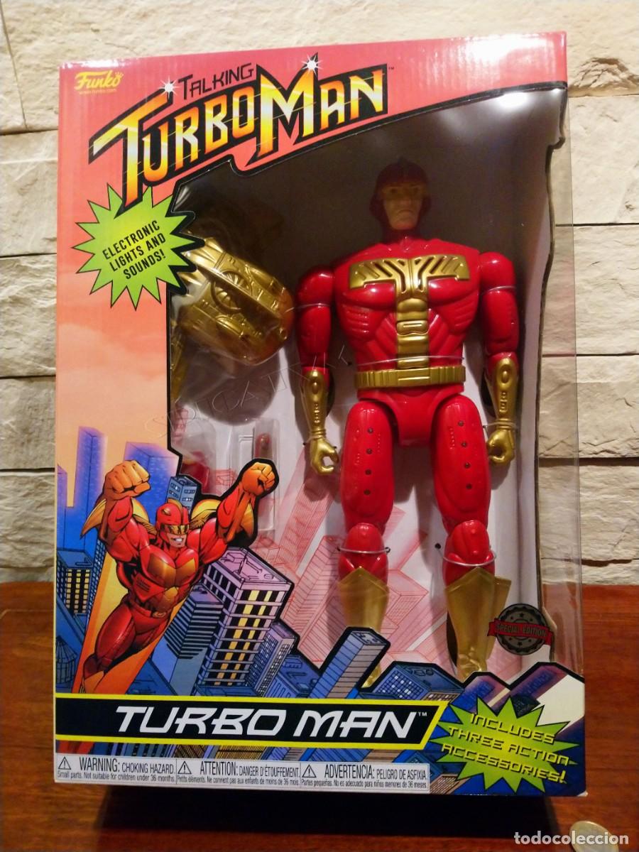 Figuras de acci&oacute;n: TURBO MAN - FIGURA - TURBOMAN - EXCLUSIVA - UN PADRE EN APUROS - LUCES Y SONIDO - FUNKO - NUEVA