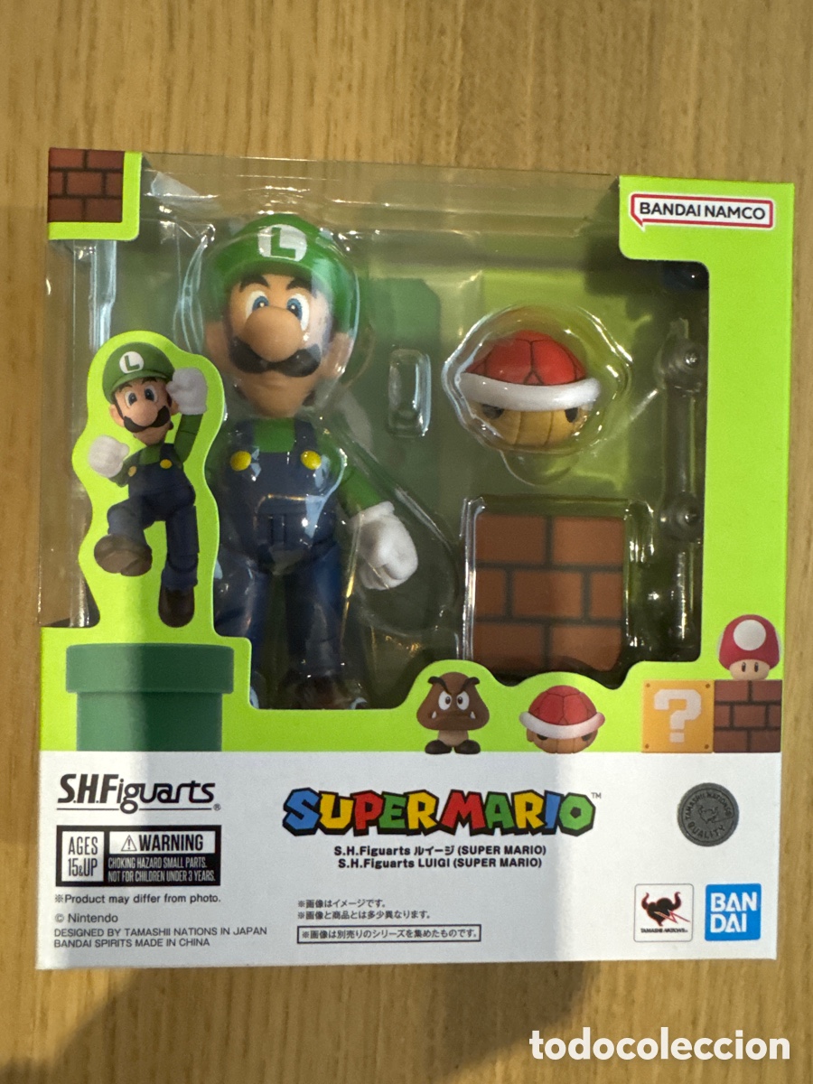 Figuras de acci&oacute;n: Figura Luigi Super Mario Nintendo SH Figuarts