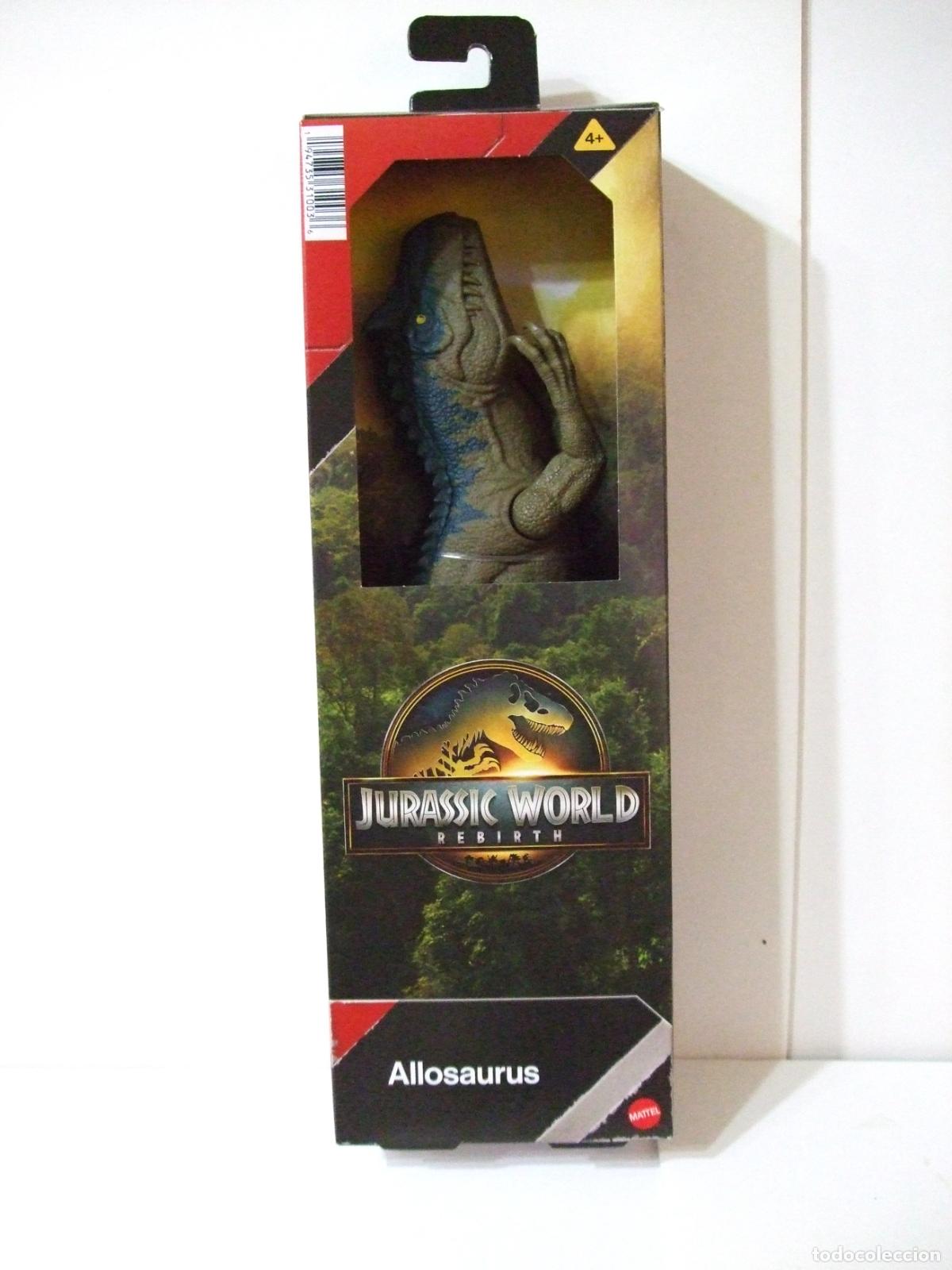 Figuras de acci&oacute;n: FIGURA ALLOSAURUS - JURASSIC WORLD REBIRTH 12 PULGADAS MATTEL 2024 DINOSAURIO JUR&Aacute;SICO PARK PARQUE