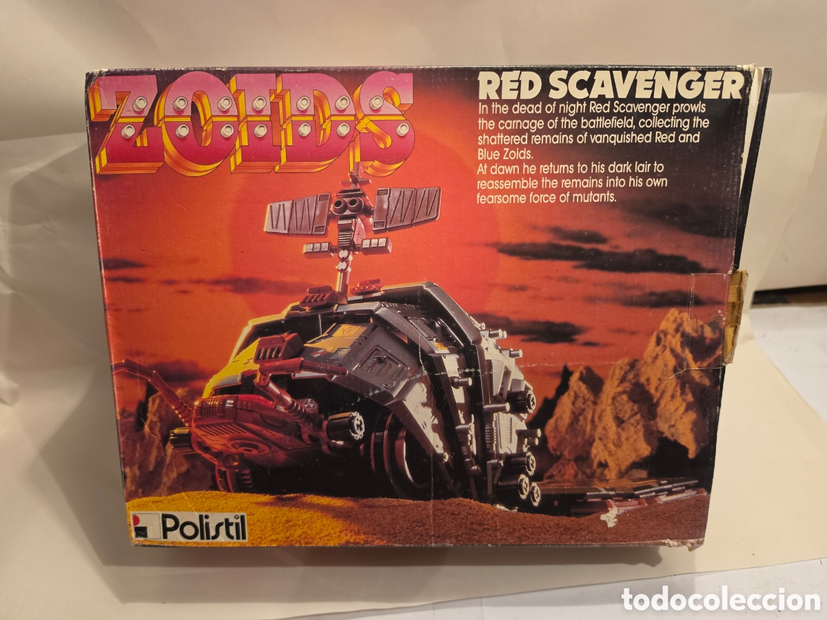 Figuras de acci&oacute;n: ZOIDS. RED SCAVENGER. TOMY. REF. 5907. MOVIMIENTO EL&Eacute;CTRICO. COMPLETO.