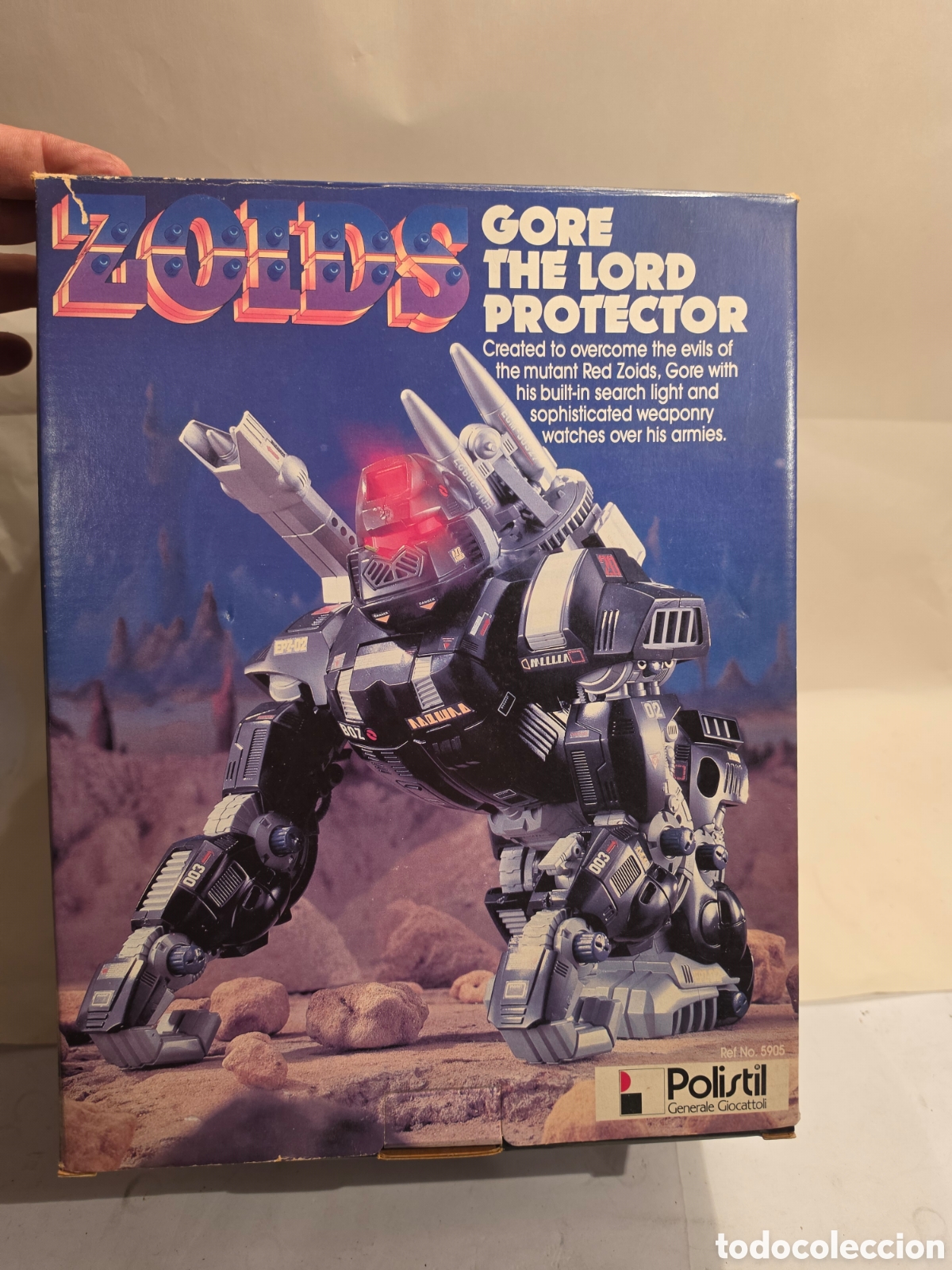 Figuras de acci&oacute;n: GORE THE LORD PROTECTOR. ZOIDS. POLISTIL. REF. 5905.