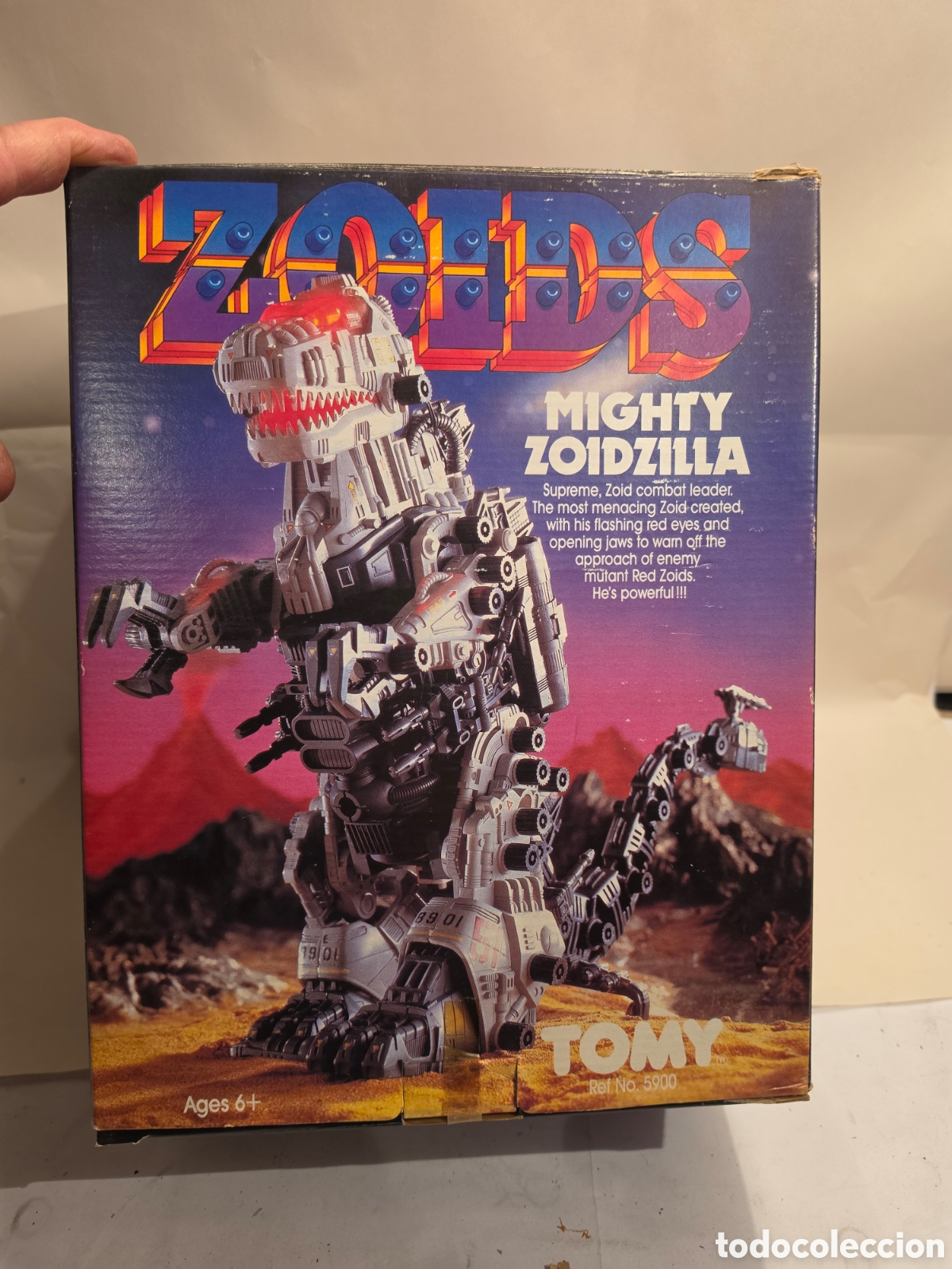 Figuras de acci&oacute;n: MIGHTY ZOIDZILLA. ZOIDS. TOMY. REF. 5900. JUGUETE MECANICO Y ELECTRICO A&Ntilde;OS 80.