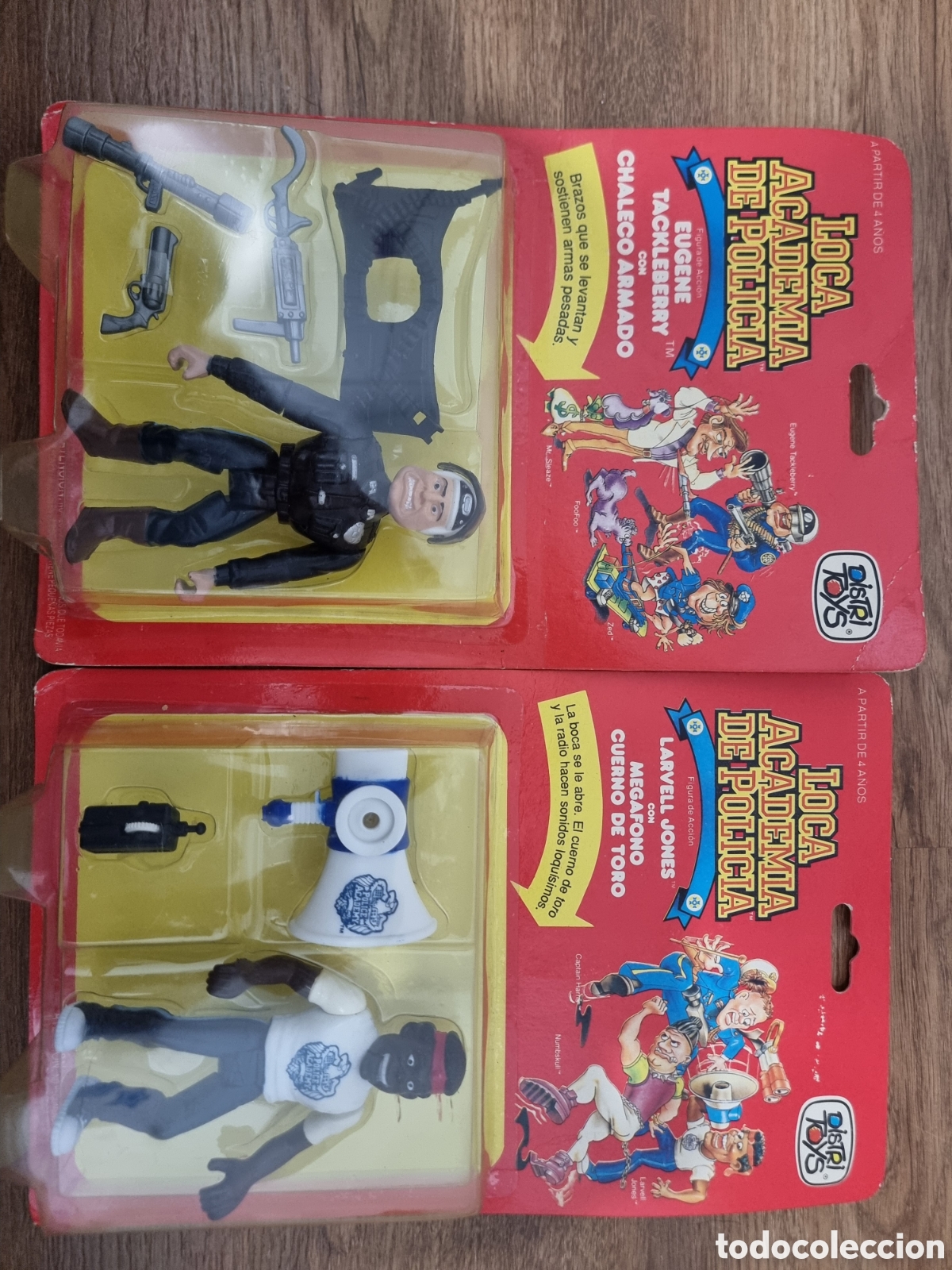 Figuras de acci&oacute;n: Larvell Jones & Eugene Tackleberry de Loca Academia de Pilolicia. Precintados los 2!!