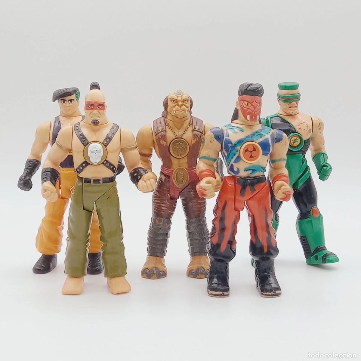 Figuras de acci&oacute;n: Lot x5 mu&ntilde;ecos accion Karate Fighters Hasbro 90s vintage orginales
