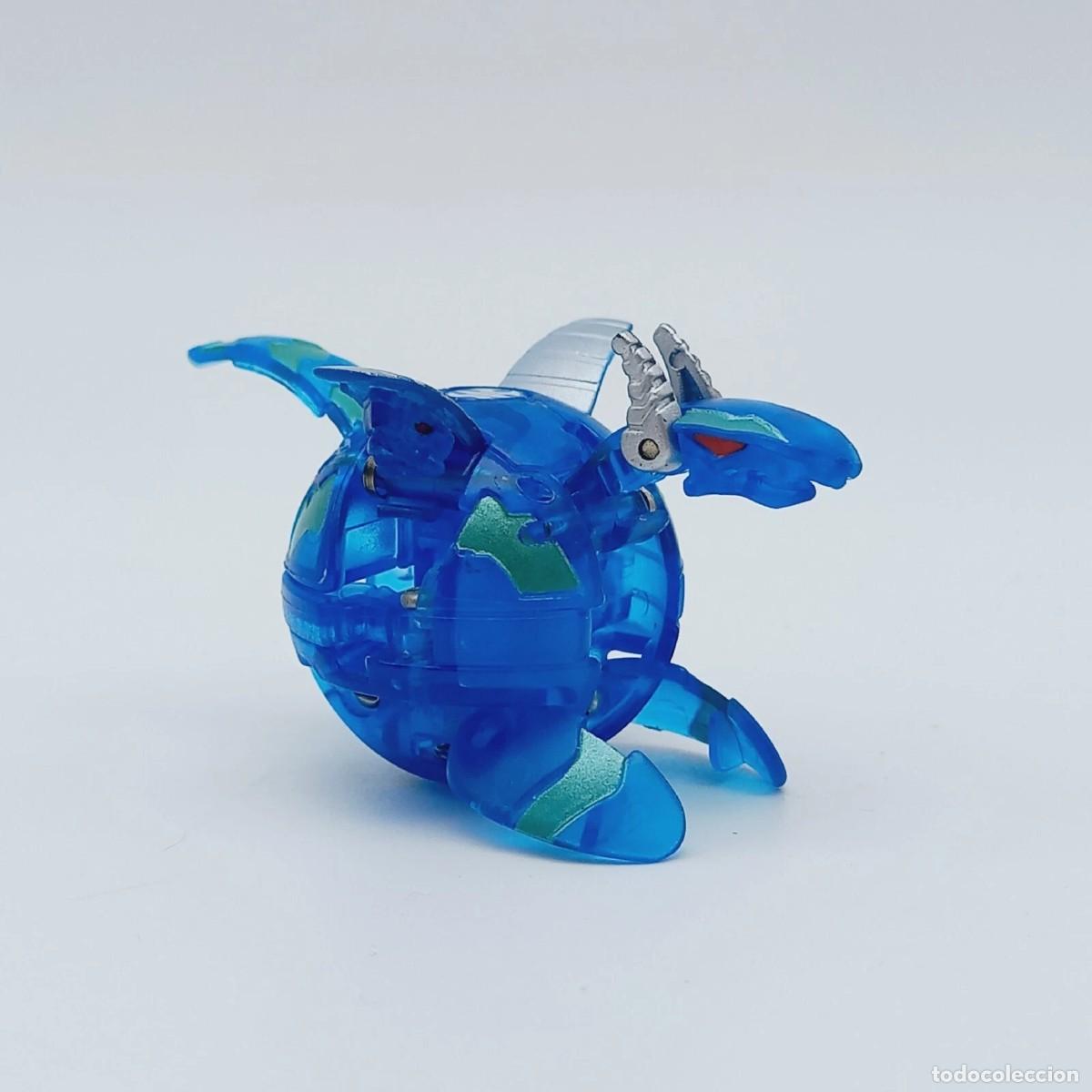 Figuras de acci&oacute;n: Bakugan Translucent Clear Blue NEON AQUOS MIDNIGHT 550g Genuine Original vintage