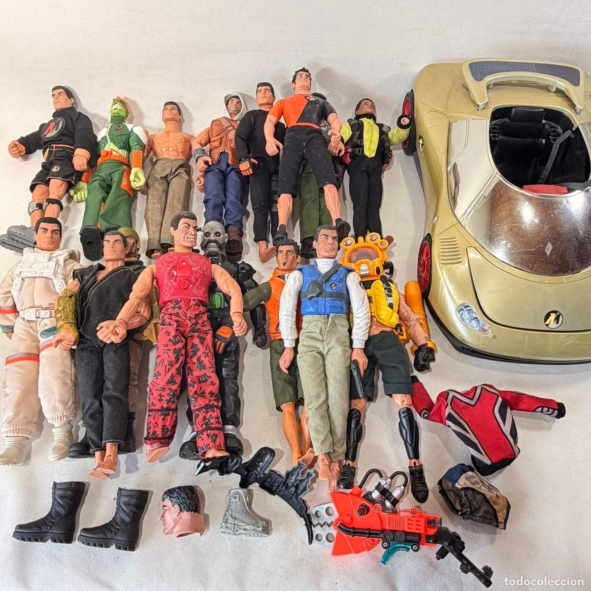 Figuras de acci&oacute;n: GRAN LOTE DE 16 FIGURAS DE ACTION MAN + COCHE Y ACCESORIOS -- DIFERENTES A&Ntilde;OS--