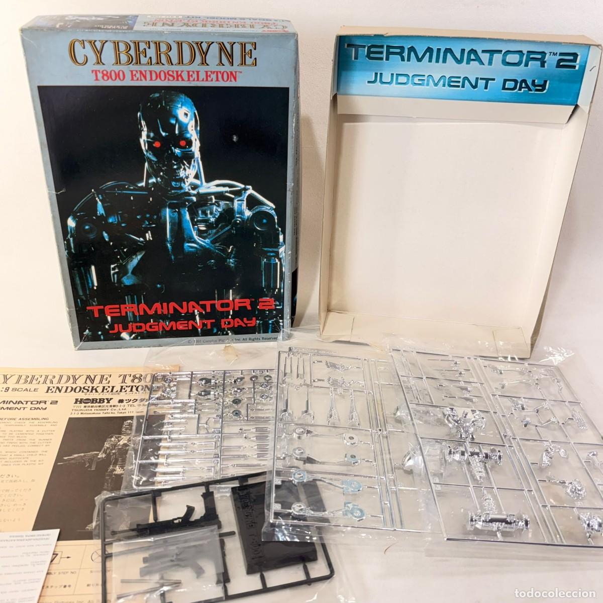 Figuras de acci&oacute;n: FIGURA TERMINATOR 2 CYBERDYNE T800 - SCALA 1/9 - COMPLETO --- PARA ARMAR---