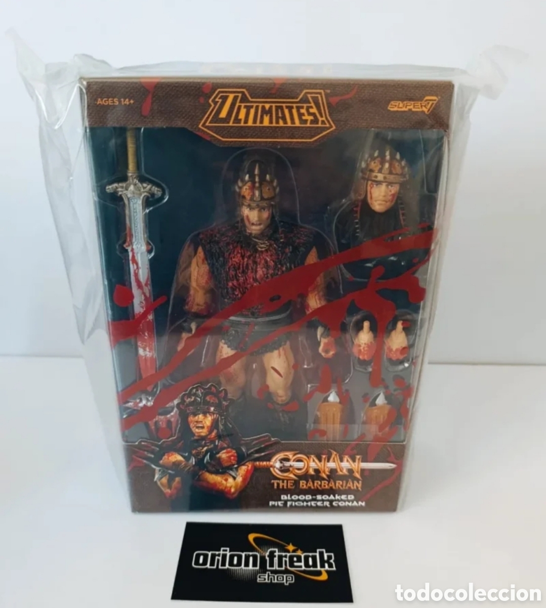 Figuras de acci&oacute;n: Conan El B&aacute;rbaro Blood Soaked Pit Fighter Super7