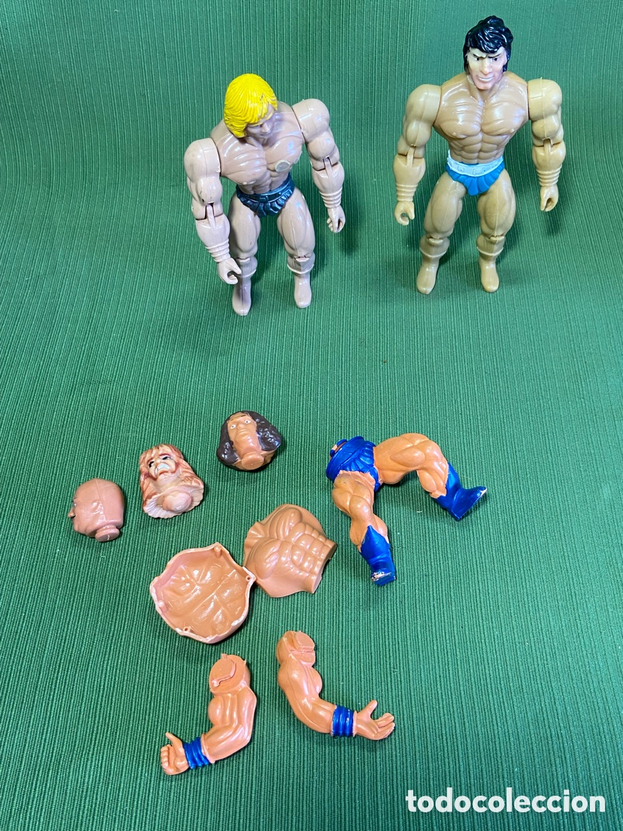 Figuras de acci&oacute;n: Lote bootleg. Heman (masters del universo), rambo, andre el gigante, etc..