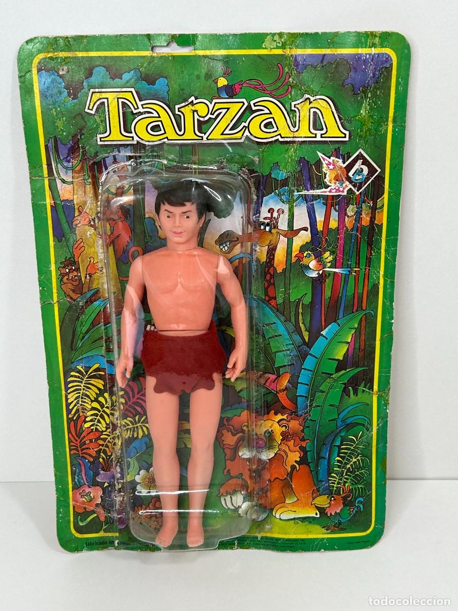 Figuras de acci&oacute;n: FIGURA TARZAN BLISTER MU&Ntilde;ECAS BB A&Ntilde;O 1979 TAMA&Ntilde;O GEYPERMAN