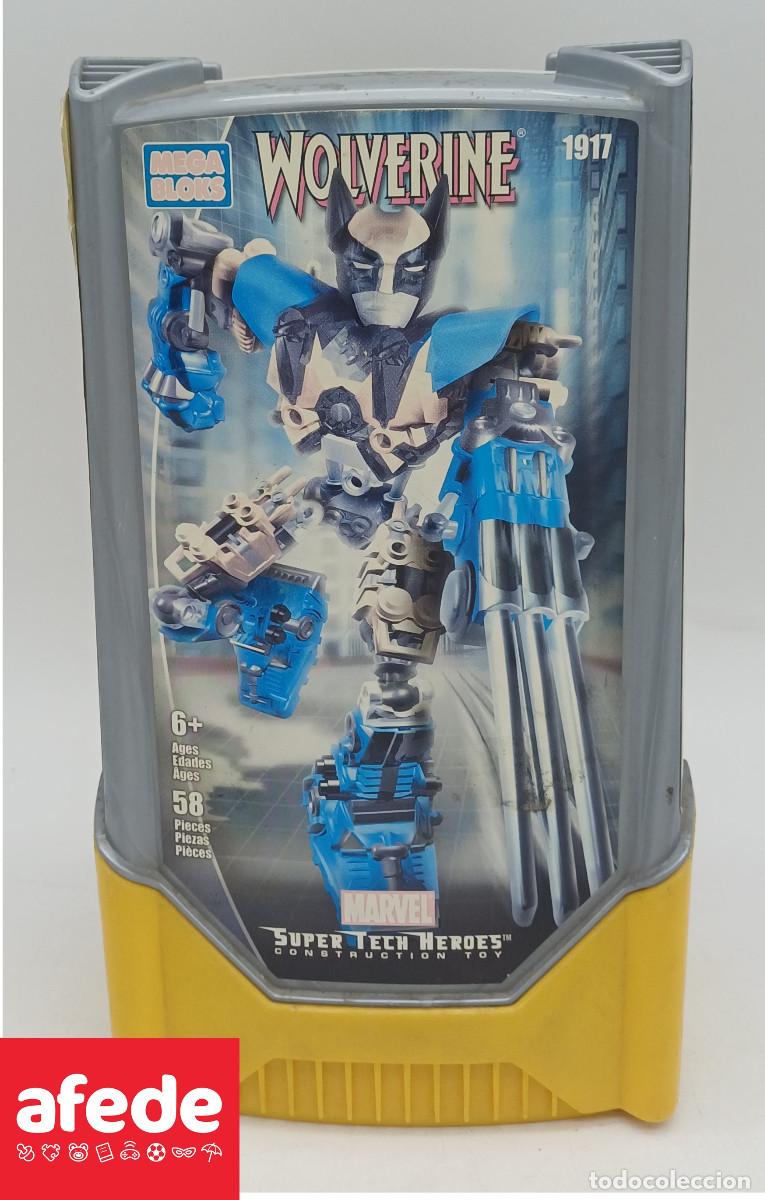 Figuras de acci&oacute;n: FIGURA WOLVERINE MEGA BLOCKS DEL A&Ntilde;O 2004 EN SU CAJA ORIGINAL