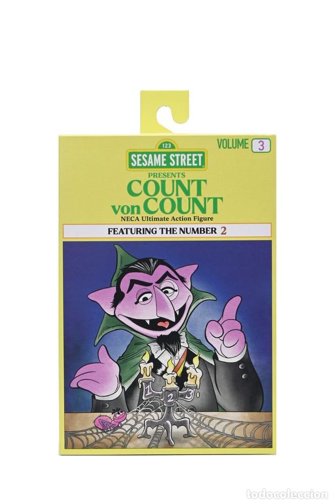 Figuras de acci&oacute;n: Conde Draco (Count von Count) - Sesame Street (Barrio Sesamo) - Neca