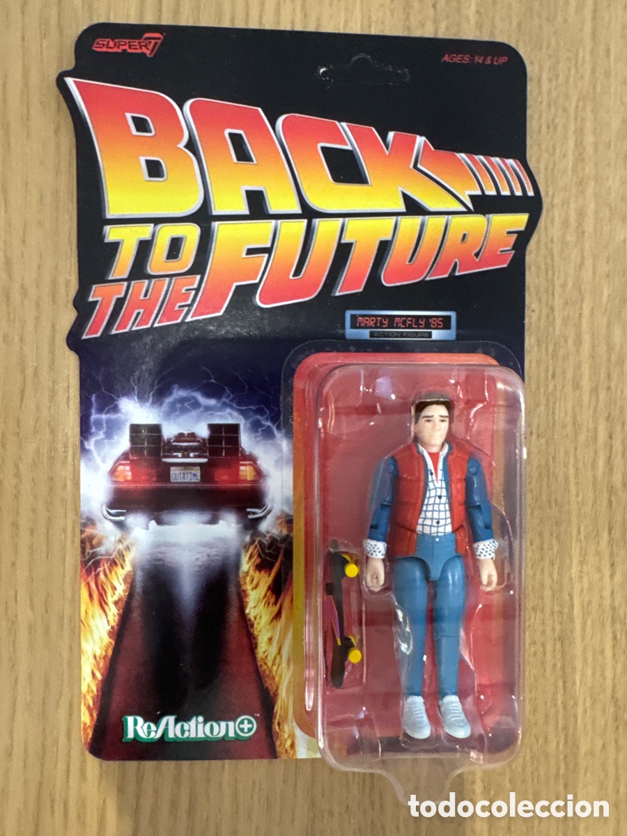 Figuras de acci&oacute;n: Figura Marty Mcfly 85 Regreso Al Futuro ReAction+ Super7