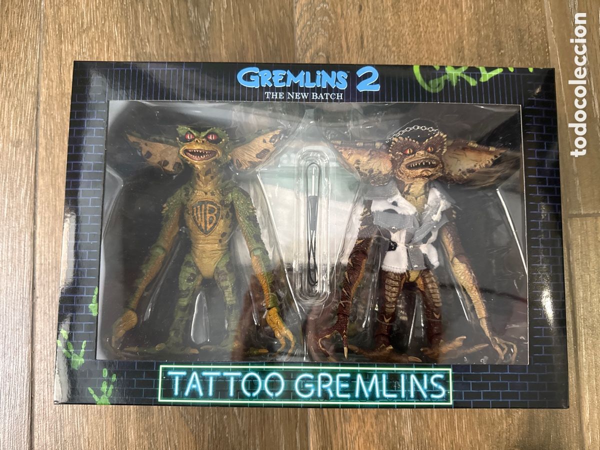Figuras de acci&oacute;n: Pack 2 Figuras Tattoo Gremlins 2 Neca - Foto 1