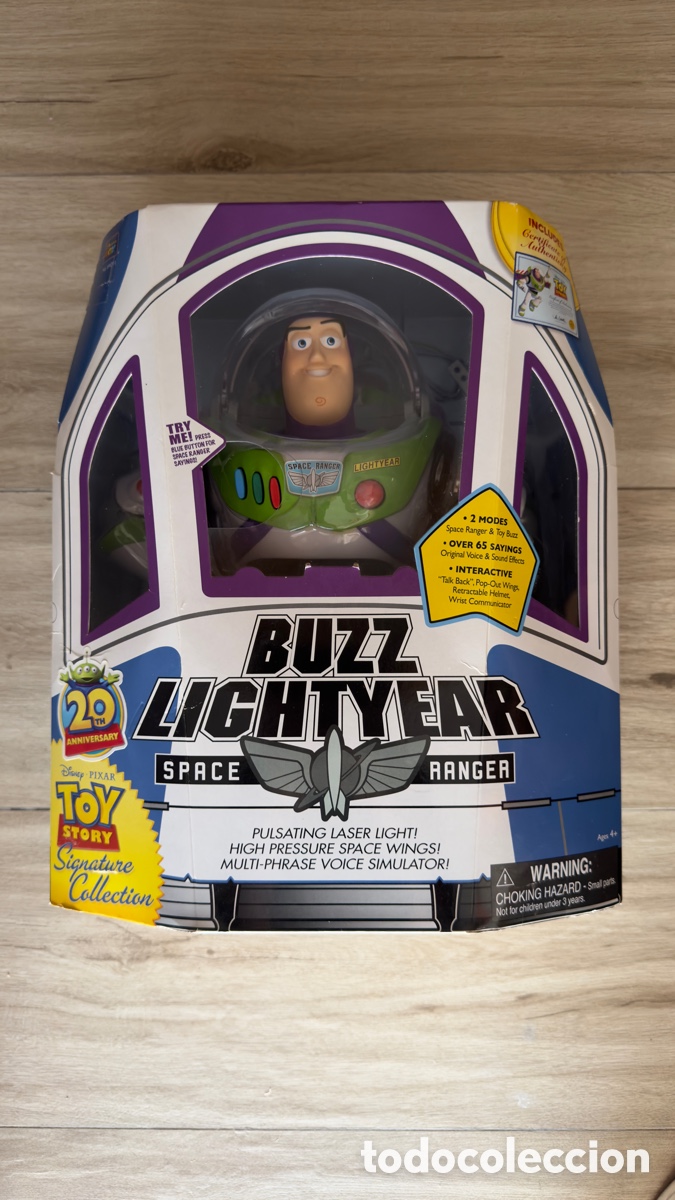 Figuras de acci&oacute;n: Buzz Lightyear Signature Collection Thinkway Toys 20th Anniversary UK Nuevo Sellado + Certificado