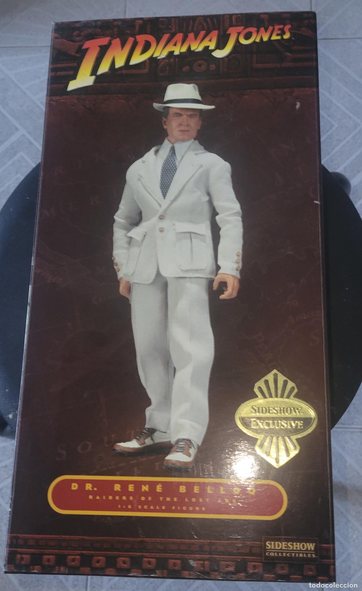 Figuras de acci&oacute;n: figura indiana jose dr. rene belloq sideshow exlusive 2009 rairders in the lost ark arca perdida