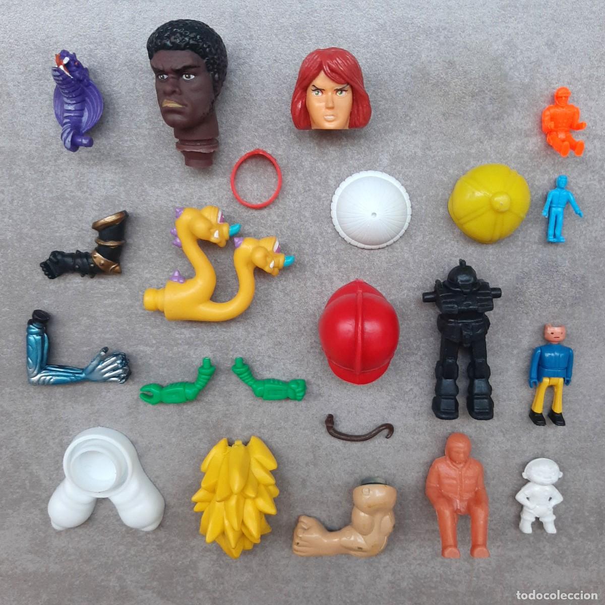 Figurines d'action: Lote accesorios cabezas partes piezas originales figuras de acci&oacute;n bootlegs a&ntilde;os 80 90