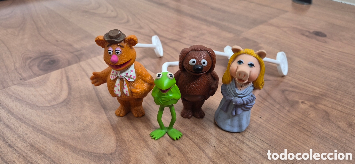 Figuras de acci&oacute;n: Colecci&oacute;n Muppets 1976-1978. Fisher Price the muppet show rana gustavo rene fp peggy fozzie rowlf