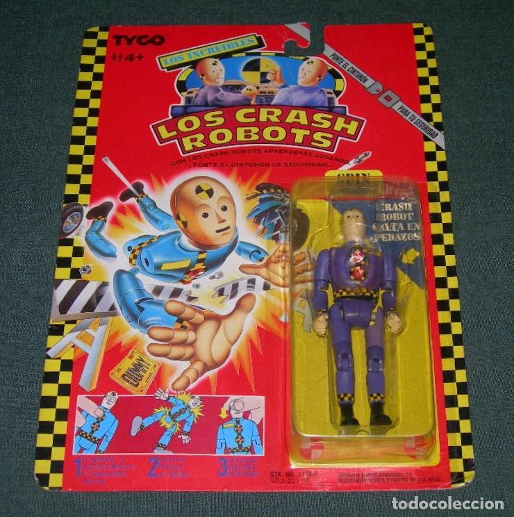 Figuras de acci&oacute;n: FIGURA SPIN SE HACE PEDAZOS - LOS CRASH ROBOTS - NUEVO EN BLISTER - CRASH DUMMIES - TYCO 1991 -