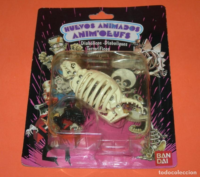 Figuras de acci&oacute;n: HUEVO ANIMADO DIAB&Oacute;LICO / TERROR&Iacute;FICO - FIGURA TIRANOSAURIO - NUEVO EN BLISTER SIN ABRIR - BANDAI -