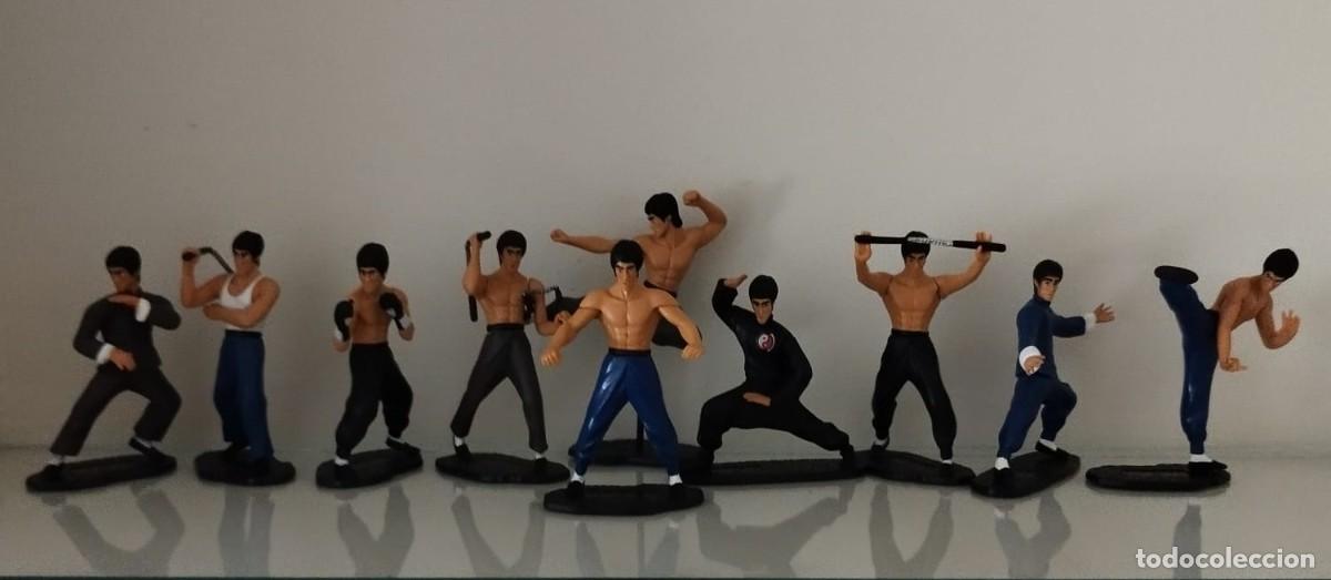 Figuras de acci&oacute;n: SET COMPLETO DE 10 FIGURITAS BRUCE LEE. JAP&Oacute;N.2012