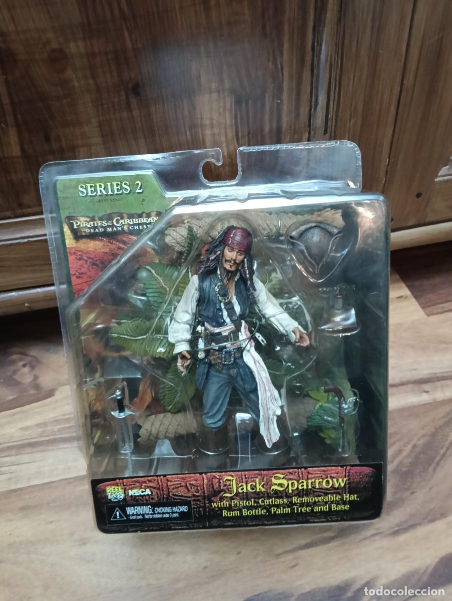 Figuras de acci&oacute;n: Figura Jack Sparrow series 2 piratas del caribe 18 cm neca