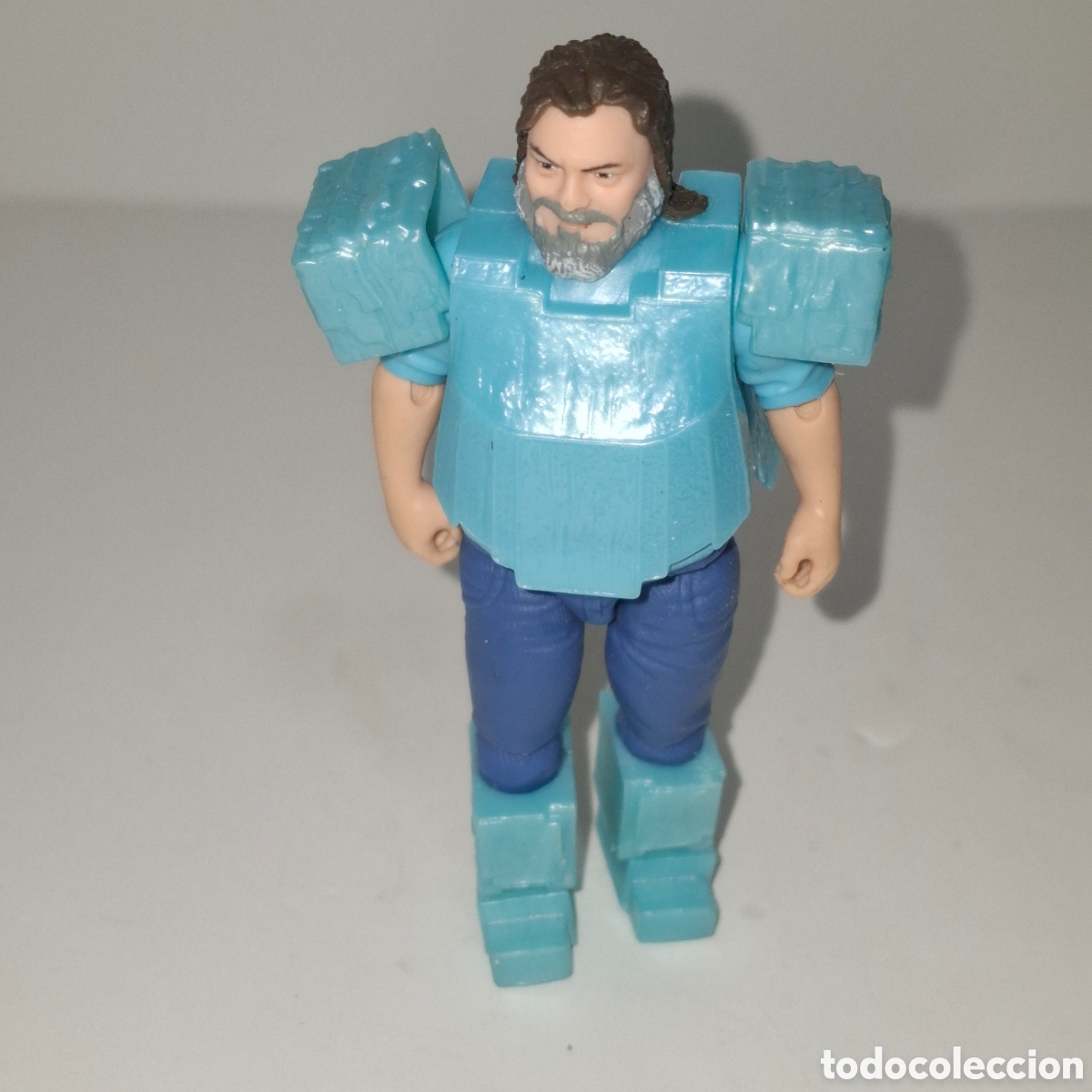 Figuras de acci&oacute;n: STEVE CON ARMADURA DE DIAMANTE FIGURA DE ACCION MINECRAFT MATTEL